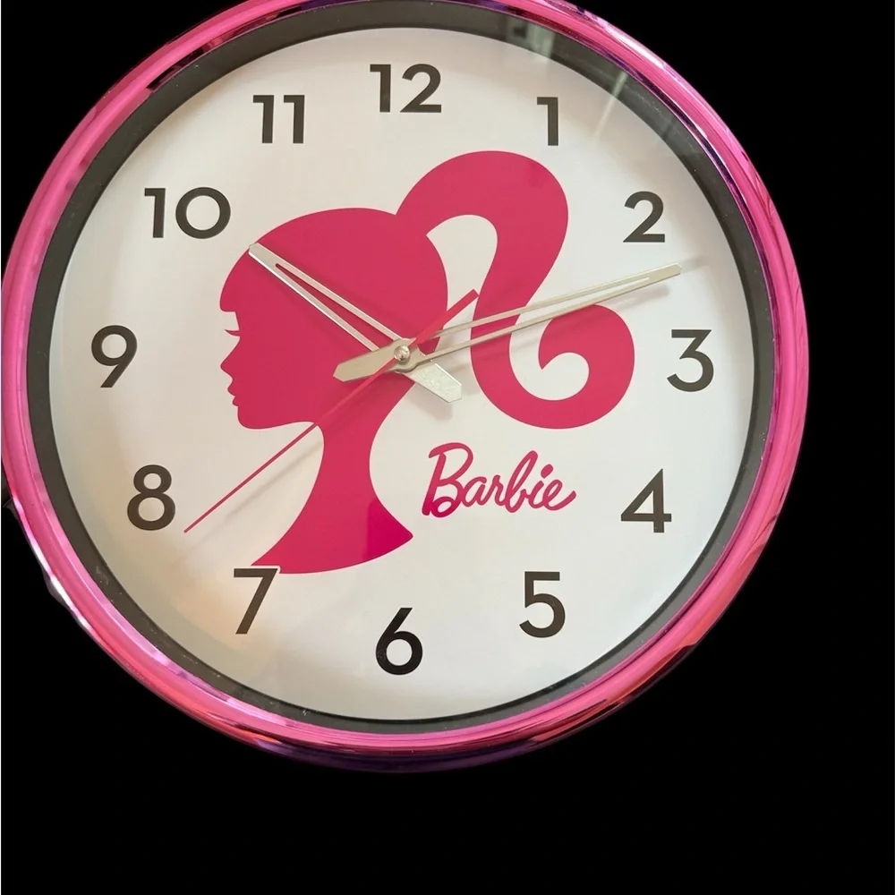 Barbie Iconic Pink Silhouette Wall Clock